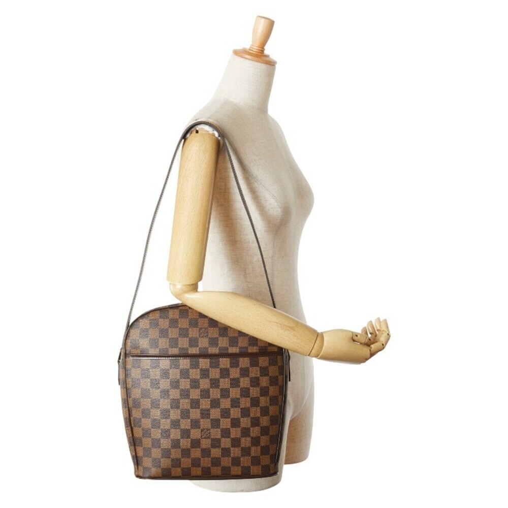 LOUIS VUITTON Brown Damier Leather Shoulder Bag - Picture 12 of 12